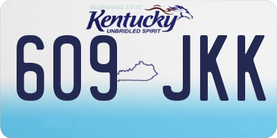 KY license plate 609JKK