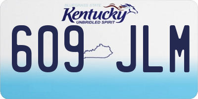 KY license plate 609JLM