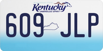 KY license plate 609JLP