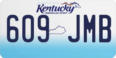KY license plate 609JMB