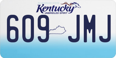KY license plate 609JMJ
