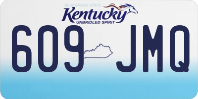 KY license plate 609JMQ