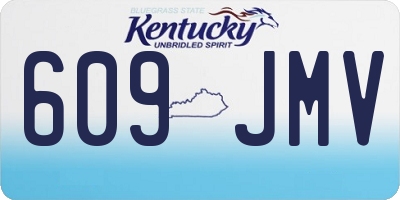 KY license plate 609JMV