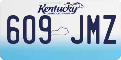 KY license plate 609JMZ
