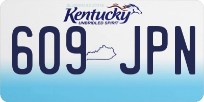 KY license plate 609JPN