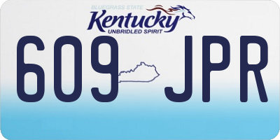 KY license plate 609JPR