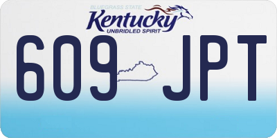 KY license plate 609JPT