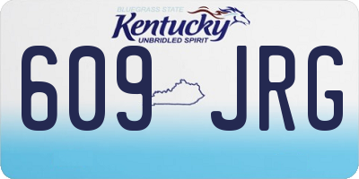 KY license plate 609JRG