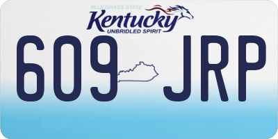 KY license plate 609JRP