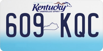 KY license plate 609KQC