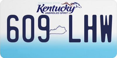 KY license plate 609LHW