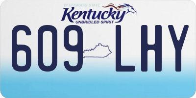 KY license plate 609LHY