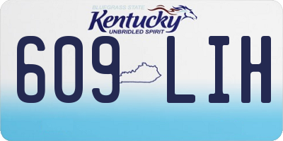 KY license plate 609LIH