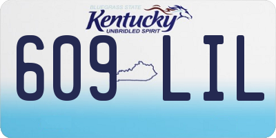 KY license plate 609LIL