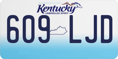 KY license plate 609LJD