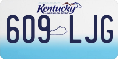 KY license plate 609LJG