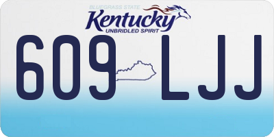 KY license plate 609LJJ