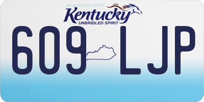 KY license plate 609LJP