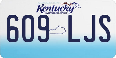 KY license plate 609LJS
