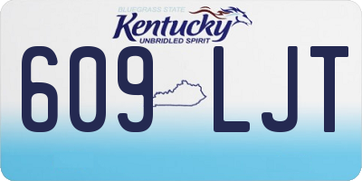 KY license plate 609LJT