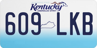 KY license plate 609LKB