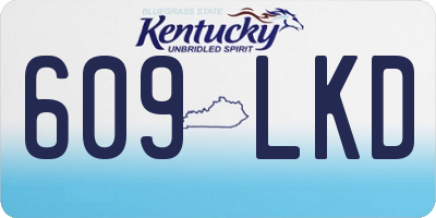 KY license plate 609LKD