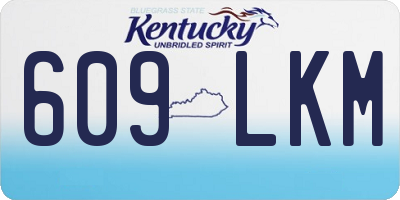 KY license plate 609LKM