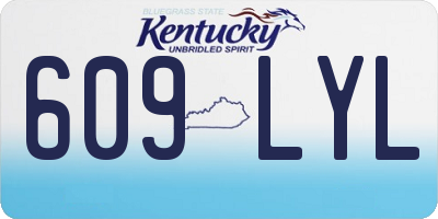 KY license plate 609LYL