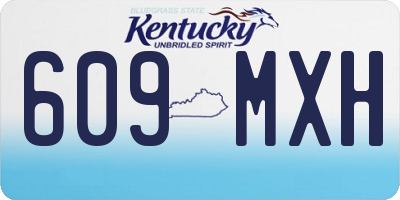 KY license plate 609MXH