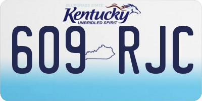 KY license plate 609RJC