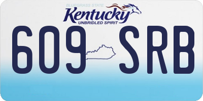 KY license plate 609SRB