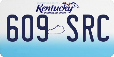 KY license plate 609SRC