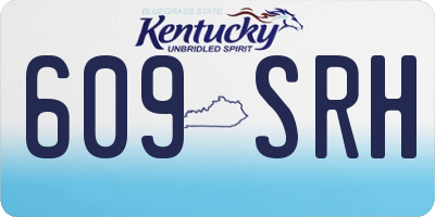 KY license plate 609SRH