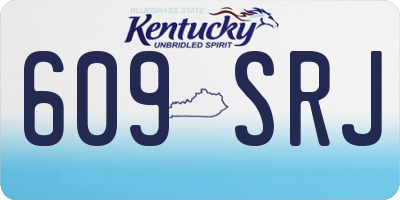 KY license plate 609SRJ