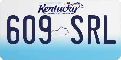 KY license plate 609SRL