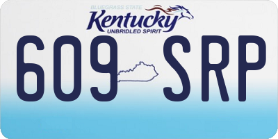 KY license plate 609SRP