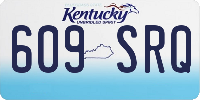 KY license plate 609SRQ