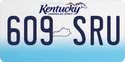 KY license plate 609SRU