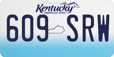 KY license plate 609SRW