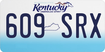 KY license plate 609SRX