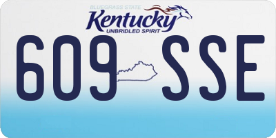 KY license plate 609SSE