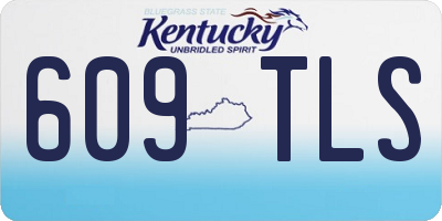 KY license plate 609TLS