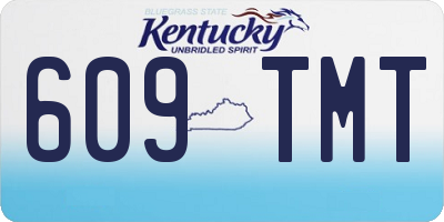KY license plate 609TMT