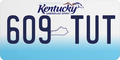 KY license plate 609TUT