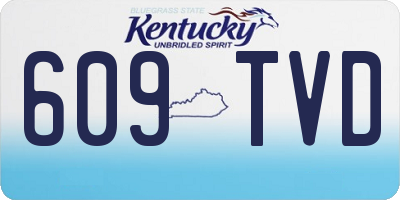 KY license plate 609TVD