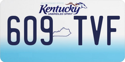 KY license plate 609TVF