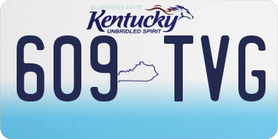 KY license plate 609TVG