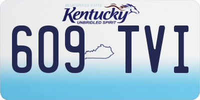 KY license plate 609TVI
