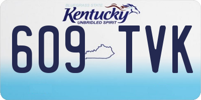 KY license plate 609TVK