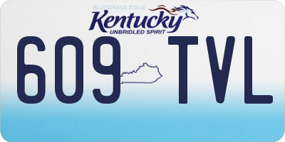 KY license plate 609TVL